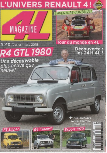 Magazine renault 4 - renault, f6