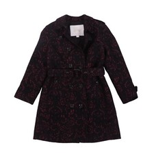Trench cappotto jacquard