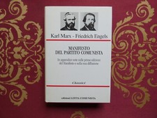Marx Engels Manifesto del Partito Comunista ed. Lotta comunista 1998