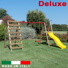 Scivolo legno altalena - legno,