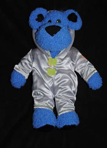 Doudou chien bleu noir - chien,