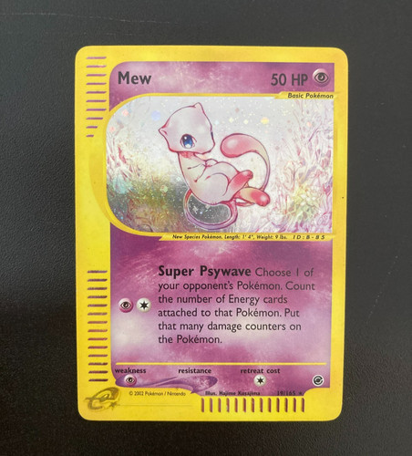 Pokemon card mew holo 165 - pokemon,