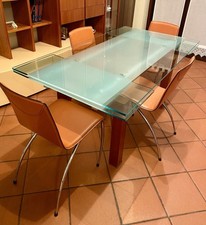 tavolo allungabile in noce e