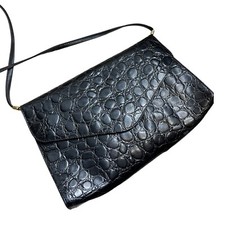 Vintage 80's Borsa Nero Finto