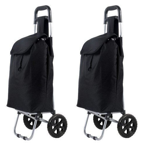 Carrello spesa nero - 2x,
