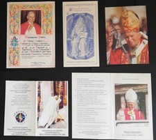 Lotto n. 5 Santini Papa Giovanni Paolo II OFFERTISSIMA (5007-5011) Come da foto 