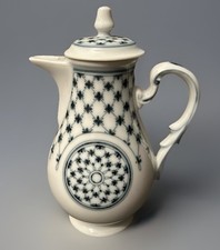 Caffettiera Richard Ginori Modello Museo con Decoro Rete Blu