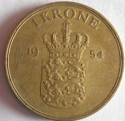 1954 krone danesi moneta - 1954,