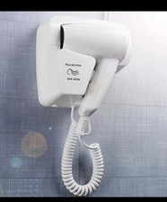 Asciugacapelli Phon Da Parete Muro X Albergo Hotel B&B Spogliatoio PRESA RASOIO