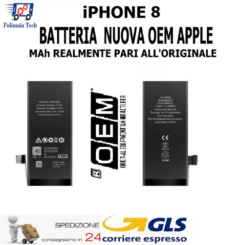 Apple iphone 8 batteria - apple,