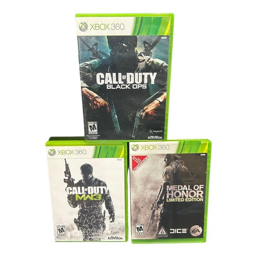 Xbox 360 call duty - xbox, black