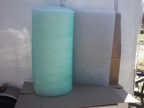 Spray booth paint arrestor - paint,