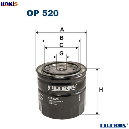 Filtro olio 520 per - olio,