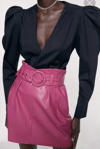 Minigonna zara taglia fucsia - s,