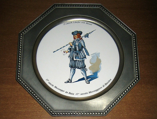 Piatto messaggiero basilea - di,