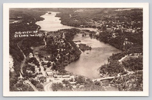Rppc veduta aerea della valle - aerea,