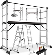 tectake® Scala Alluminio 4 in