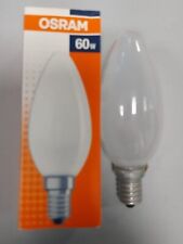 Lampadina oliva smerigliata E14 60w OSRAM incandescenza