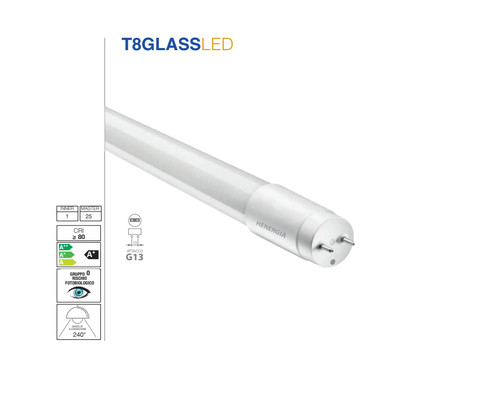 Tubo led vetro - tubo, in