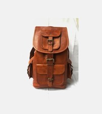 Zaino in pelle 23" borsa uomo tracolla laptop zaino viaggio uomo scuola retrò