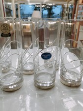 6 Bicchieri Cristallo E Argento 800