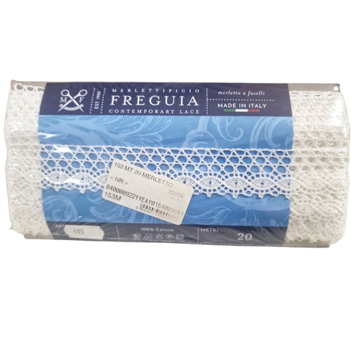 Merletto cotone 20m bianco