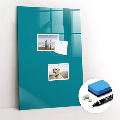 Glas pinnwand mit - mit, stift