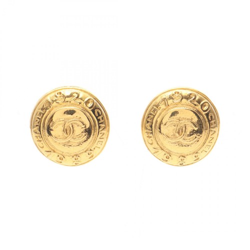 Orecchini rotondi chanel coco - orecchini,