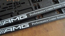 2x Portatarga Auto Originale Mercedes-Benz 'AMG Performance Center Bremen'