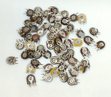 Lotto 60 pezzi componenti radio sovietici varie resistenze variabili URSS