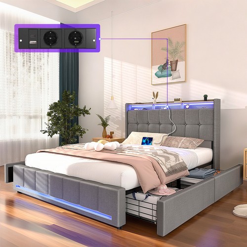 Letto imbottito moderno - , in