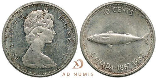 Canada cents 1967 argento - canada,