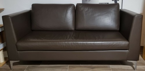 Divano vera pelle - pelle, marrone