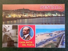 Cartolina Pescara Gabriele D'Annunzio Casa Natia Del Poeta Viaggiata 
