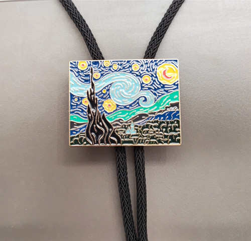 Cravatta starry night van gogh - night,