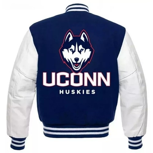 Giacca letterman huskies blu - giacca,