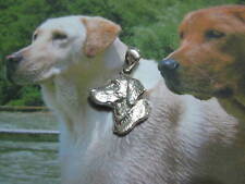 Cane Labrador testa head pendant ciondolo in Argento 925-produzione artigiana