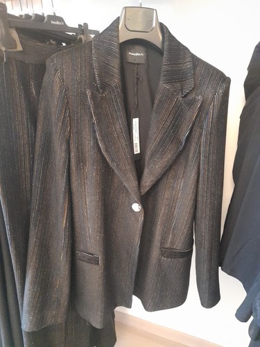 Giacca lurex nero beige