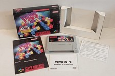 Gioco Tetris 2 Super Nintendo SNES con scatola, 2 manuali e cartolina abbonament