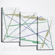Set 3 quadri moderni astratti
