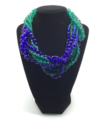 Collana perline intrecciate - perline,
