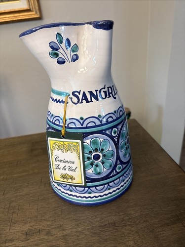 Brocca sangria ceramica blu - brocca,