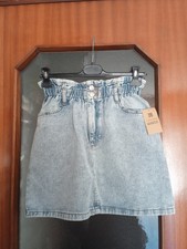 Minigonna in jeans chiaro