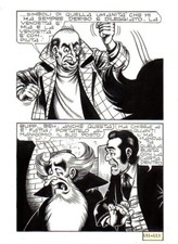 PAOLO PIFFARERIO - Tavola originale Alan Ford n. 151 " Il due di picche " p. 113
