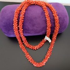 Collana in corallo rosso di