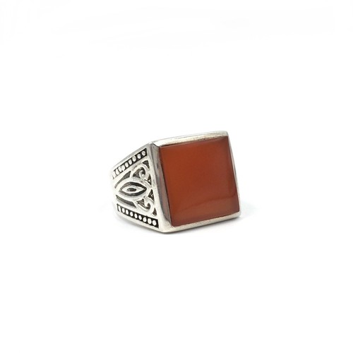 Anello argento 925 corniola - argento,