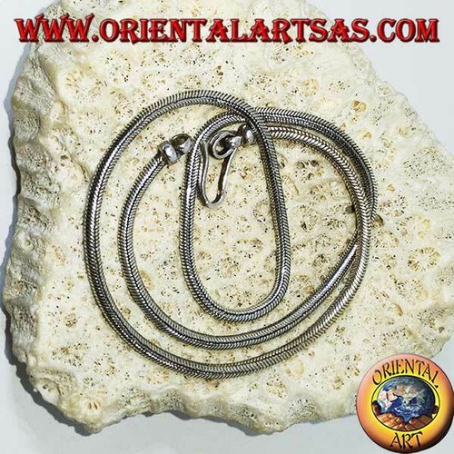 Collana argento snake - collana, argento,