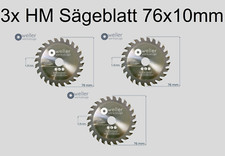 Confezione da 3, Legno-Plastica Ne Metalli Lama Disco da Taglio Seghetto 12V Ø 76x10mm
