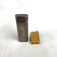 Accendino a gas ovale Cartier argento con serbatoio di ricarica usato