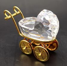 SWAROVSKI OGGETTO IN MINIATURA - CARROZZINA PER BEBE'